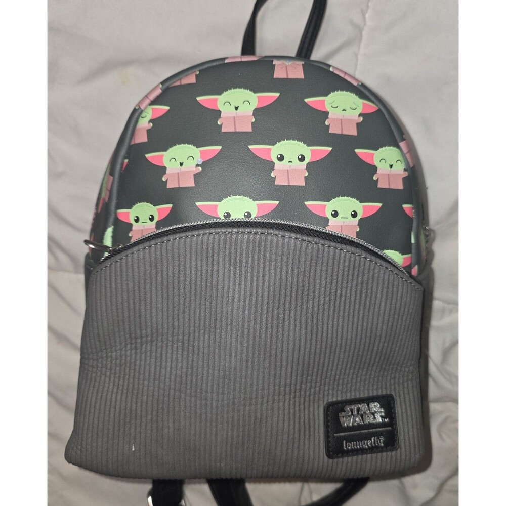 Loungefly Disney Star Wars Baby Yoda grogu the child mini Backpack bookbag bag
